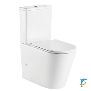 Унитаз напольный Azario Vetro 355х605х825 безободковый, слив "ТОРНАДО", в комплекте с бачком и быстросъемным сиденьем микролифт (AZ-2149- UQ)  (AZ-2149- UQ)