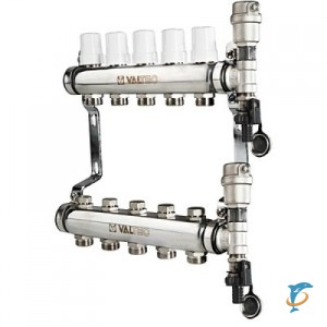 Коллекторная группа VALTEC 1''x 3/4 на 9 выходов  (VTc.588.EMNX.0609)