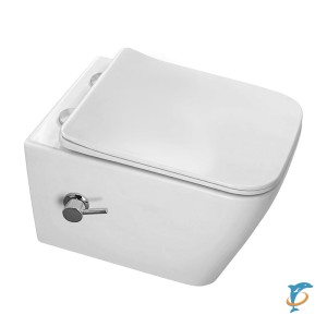 Унитаз подвесной Azario Dezi White BD 355х515х340 безободковый, с функцией биде, с быстросъемным сиденьем "Микролифт" (AZ-W05-SWBD) (AZ-W05-SWBD)