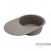 Мойка для кухни из литого мрамора Aquaton Амира круглая с крылом серый шелк 1A712932AI250