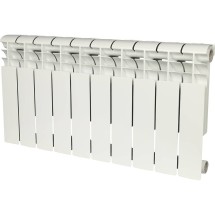 Биметаллический радиатор Rommer Profi BM 350 10 секций (RAL9016) — 