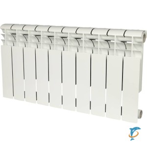 Биметаллический радиатор Rommer Profi BM 350 10 секций (RAL9016)  (RBM-1210-035010)