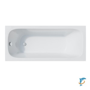 Акриловая ванна CORPA NERA Botticelli 160х70 прямоугольная, универсальная, белый  (CN05055WH)