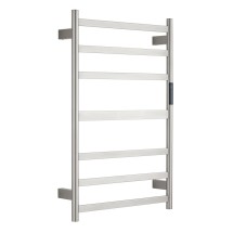 Полотенцесушитель электрический RAGLO R350.06.05 настенный сенсорный с терморегулятором, сатин &mdash; Полотенцесушитель водяной «Каскад» с боковым подключением 500/600 Terminus 6 перекладины