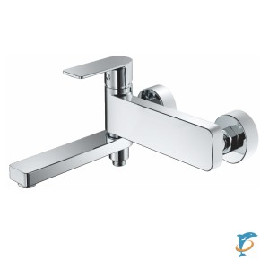 Смеситель для ванны HAIBA HB60617 короткий излив, латунь, хром (HB60617)