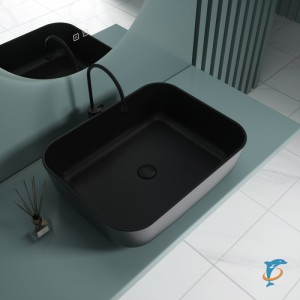 Раковина накладная ESBANO ASTANES-N (Матовый черный)  (ESRNASTANMB)