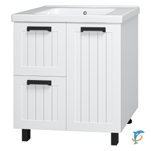 Тумба с раковиной Misty Спарта 80 напольная  (П-Спа-06080-01-012Я+Misty_640207)