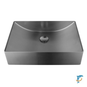 Раковина AltroBagno Futuro 001014 MtGr из нержавеющей стали  (001014 MtGr)