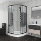 Душевой уголок Niagara NG-003-14BLACK, 80х80х195 см  (NG-003-14BLACK)