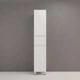 Пенал напольный Style Line Манхэттен 36 1 ящик, 2 створки PLUS эмаль, белый матовый &mdash; 