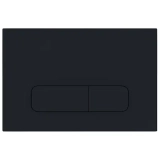 Кнопка смыва AZARIO FORTE двойная, прямоугольная, пластик, черный матовый (AZ-100-004F) &mdash; 