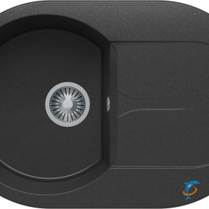 Мойка кухонная Polygran ATOL-760 Чёрный  (679016)