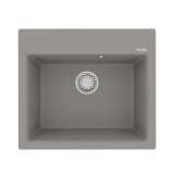 Мойка кухонная Lemark HANKA 570 врезная прямоугольная из кварцгранита — 