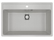 Односекционная мойка с отверстием под смеситель ULGRAN U-600 серый — 