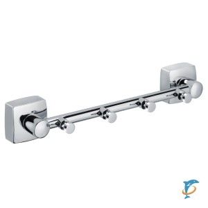 Планка 4 крючка Fixsen Kvadro FX-61305-4 (FX-61305-4)