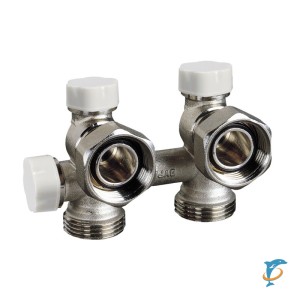 Блок LUXOR M177 3/4-24/19 для 2-х трубной системы, угловой  (13472101)