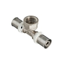 Пресс Тройник VALTEC 26x1&quot; с внутренней резьбой  — 
