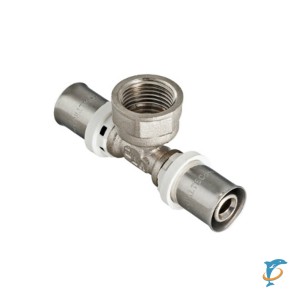Пресс Тройник VALTEC 26x1" с внутренней резьбой   (VTm.232.N.260626)