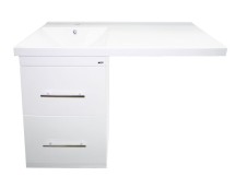 Тумба для комплекта Misty Мексика 50 под стиральную машину белая эмаль — 