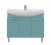 Мебель для ванной Misty Джулия 105 с зеркало-шкафом прямая голубая