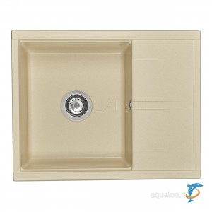 Мойка для кухни из литого мрамора Aquaton Делия 65 шампань 1A718632DE290  (1A718632DE290)