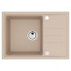 Мойка кухонная Alveus Granital Intermezzo 40 Beige-G55 680х480х200 с сифоном, бежевая  (1144966)