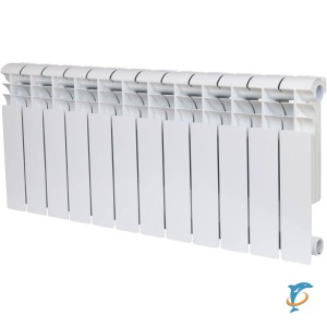 Биметаллический радиатор Rommer Profi BM 350 12 секций (RAL9016)  (RBM-1210-035012)