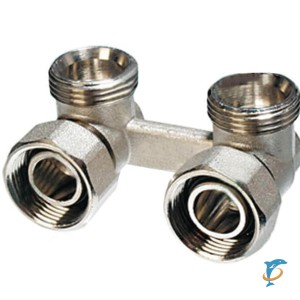 Узел нижнего подключения для 2-х трубной системы Millennium , угловой  (BKDU3434)