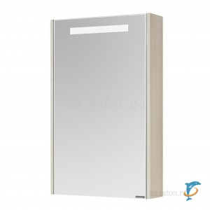 Зеркальный шкаф Aquaton Верди PRO 50 белый, ясень фабрик  (1A195802VDAV0)