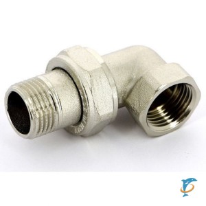 Stout Разъемное угловое соединение "американка" ВН, никелированное 3/4" (SFT-0059-000034)