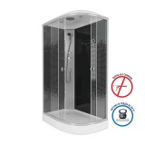 Душевая кабина Niagara Eco NG-4512-14R BLACK (120х80х215) ,стекло мозаика &mdash; 