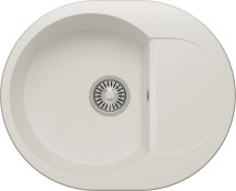 Мойка кухонная Polygran ATOL-620 Белый Хлопок — 