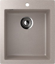 Односекционная мойка с отверстием под смеситель ULGRAN U-404 песочный — 