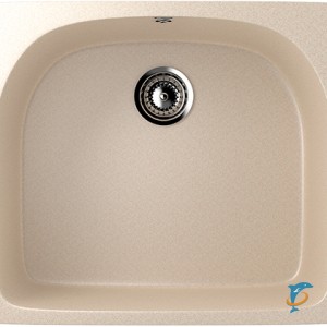 Односекционная реверсивная мойка ULGRAN U-408 бежевый  (U-408-328)