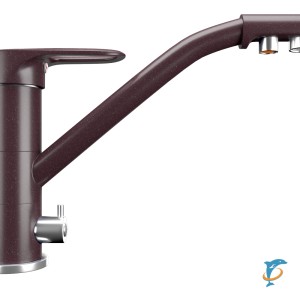Смеситель для кухонной мойки Ulgran U-010 шоколад  (U-010-345)