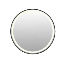 Зеркало с подсветкой Azario Брэд 600х600х30 АZ-LED012225 , черный матовый &mdash; 
