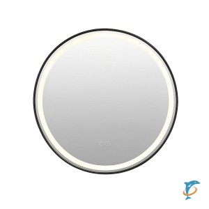 Зеркало с подсветкой Azario Брэд 600х600х30 АZ-LED012225 , черный матовый  (АZ-LED012225)