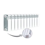 Биметаллический радиатор Rifar Base Ventil 200 10 секций нижнее правое — 