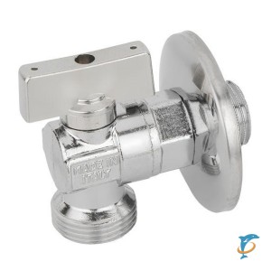 Кран шаровый угловой с отражателем 1/2 х 1/2 Bugatti (883)  (Minnesota 883. 1/2”х1/2” (08830001))