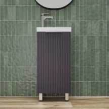 Тумба для комплекта напольная Style Line Соло 40, графит нубук — Зеркало Style Line Сакура 80 Люкс венге ЛС-00000071