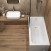 Акриловая ванна CORPA NERA Botticelli 170х75 прямоугольная, универсальная, белый