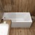 Акриловая ванна CORPA NERA Botticelli 170х75 прямоугольная, универсальная, белый