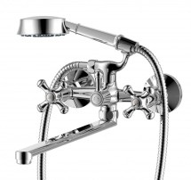 239500000 Retro смеситель для ванны/душа с длинным изливом, душ.гарнитуром, шт — 