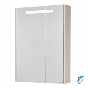 Зеркальный шкаф Aquaton Верди PRO 60 белый, ясень фабрик  (1A206902VDAV0)