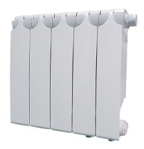 Биметаллический радиатор Teplopribor BR1 350 5 секций, нижнее подключение справа — 