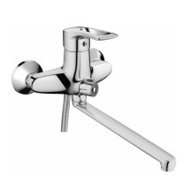 Смеситель для ванны HAIBA HB2265 длинный излив, латунь, хром — 