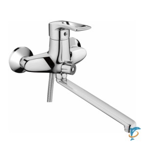 Смеситель для ванны HAIBA HB2265 длинный излив, латунь, хром (HB2265)