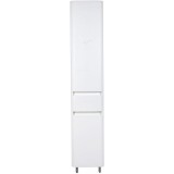 Шкаф пенал Style Line Атлантика 35 L Люкс Plus с бельевой корзиной Белый матовый антискрейтч — 