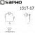 Держатель туалетной бумаги с крышкой Sapho Diamond 1317-17, хром
