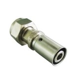 Пресс Переходник Oventrop Cofit P 16х2,0хG1/2НГ с накидной гайкой (никелированный) — 